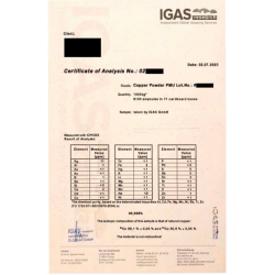 Offering ultrafine copper powder 99,998, 1000 kg available