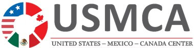 US and Mexican officials with postponed meeting sign, USMCA documents on table.